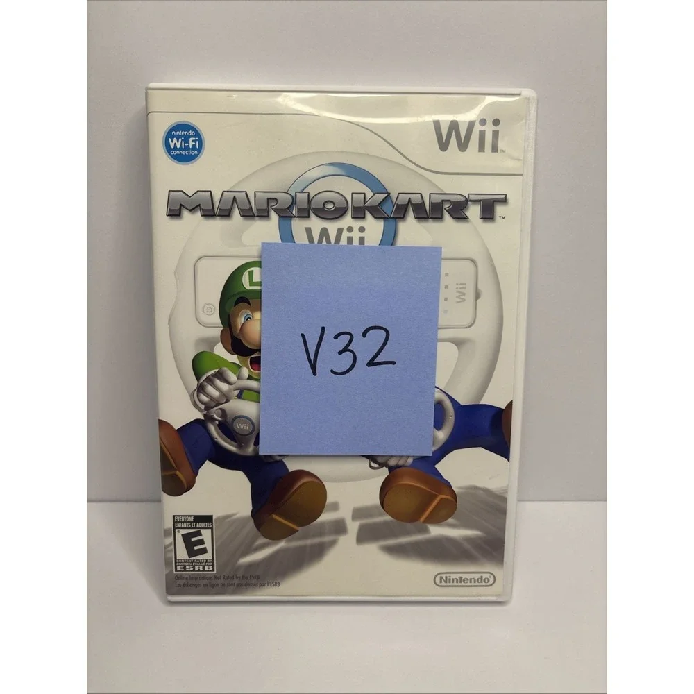 Nintendo Wii Mario Kart Game Racing 2008 Multiplayer Disc CIB W Manual
